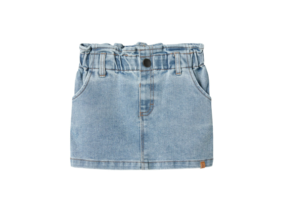 Darlee Denim Skirt, Medium Blue Denim - Lil' Atelier