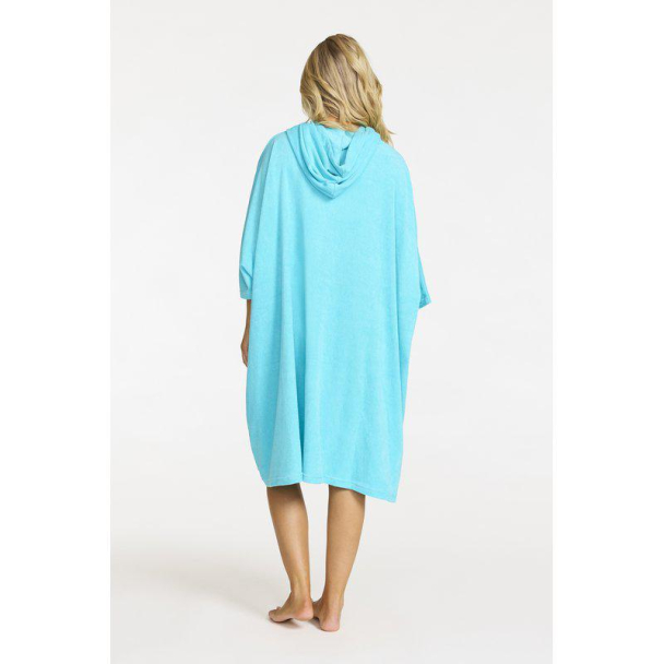 Lysekil Poncho, Aqua - Image 2