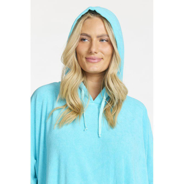 Lysekil Poncho, Aqua - Image 3