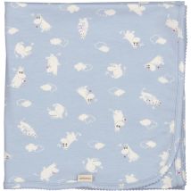 MarMar | Alida Blanket Modal Smooth - Blue Moomin