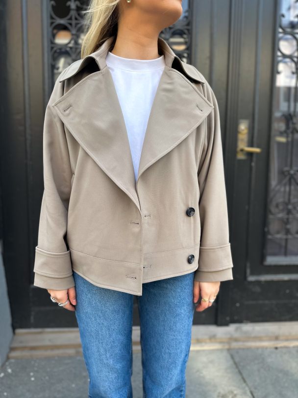 Silvie Trench Jacket - Fallen Rock  - Image 1