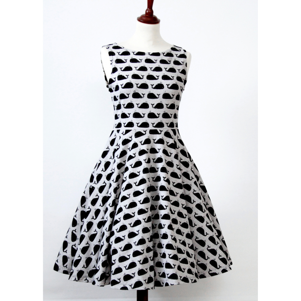 Jerseykjole med sving - Image 6