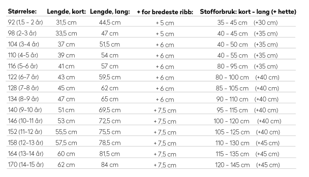 Kiddie Hoodie, lang & kort - Image 2