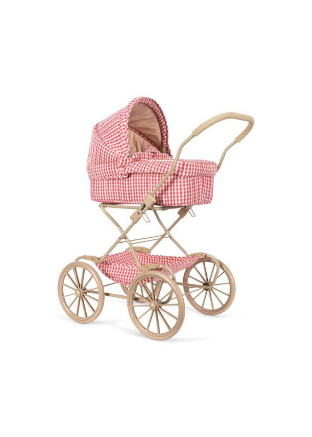 Cheeky Doll Pram - Bubblegum Check - Image 1