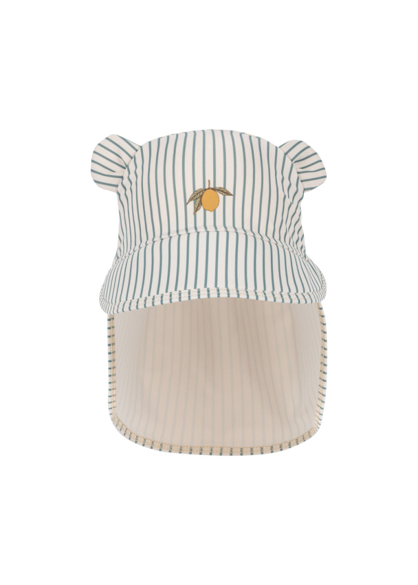 Konges Sløjd | Aster Bear Sun Hat - Tea Stripe - Image 2