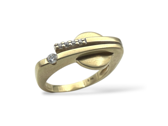 Klosterfoss Vintage - Gullring matt 585