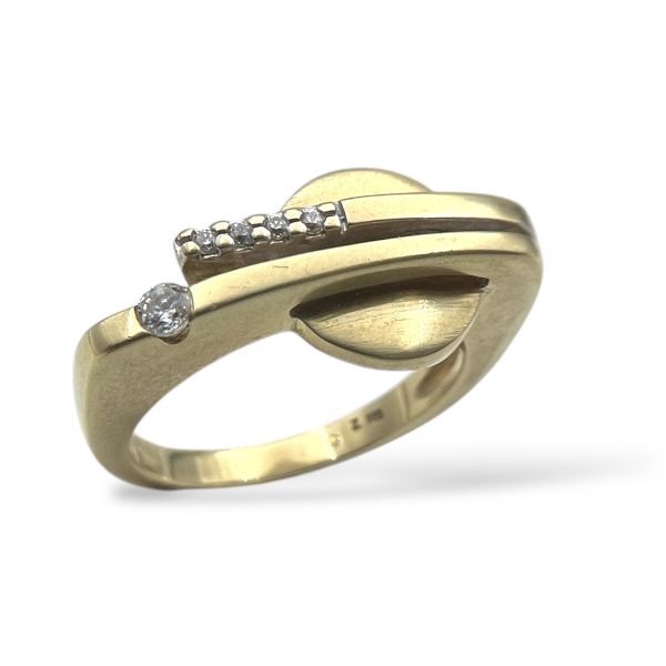 Klosterfoss Vintage - Gullring matt 585
