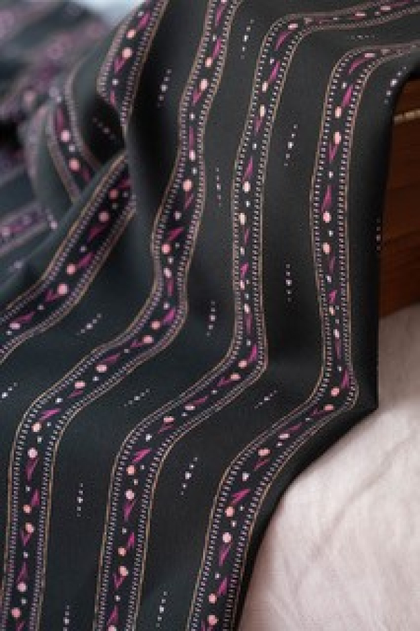 Bloom Every Day - Black Stripes - Image 1