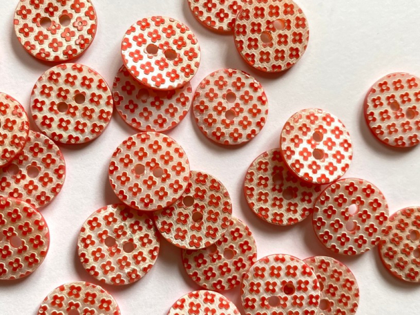 Shell Coral Red Floral