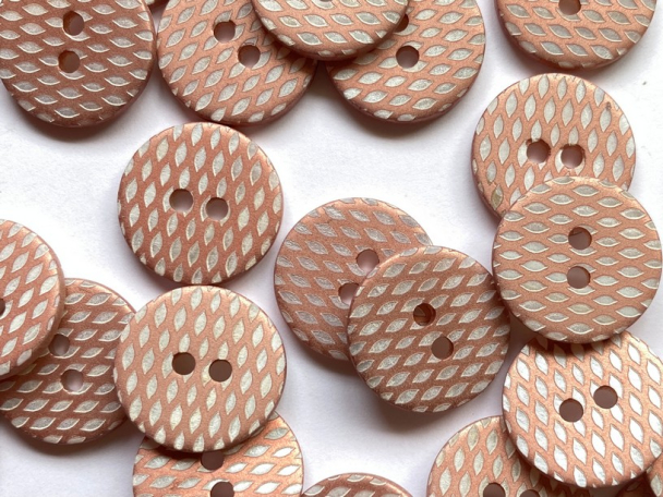 Metallic shell Dusty Pink