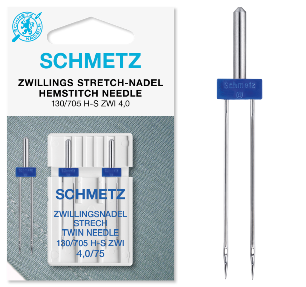 Tvillingnåler - Stretch 4,0/75