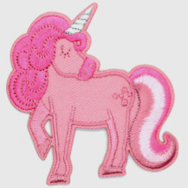 Strykelapp - Rosa Enhjørning