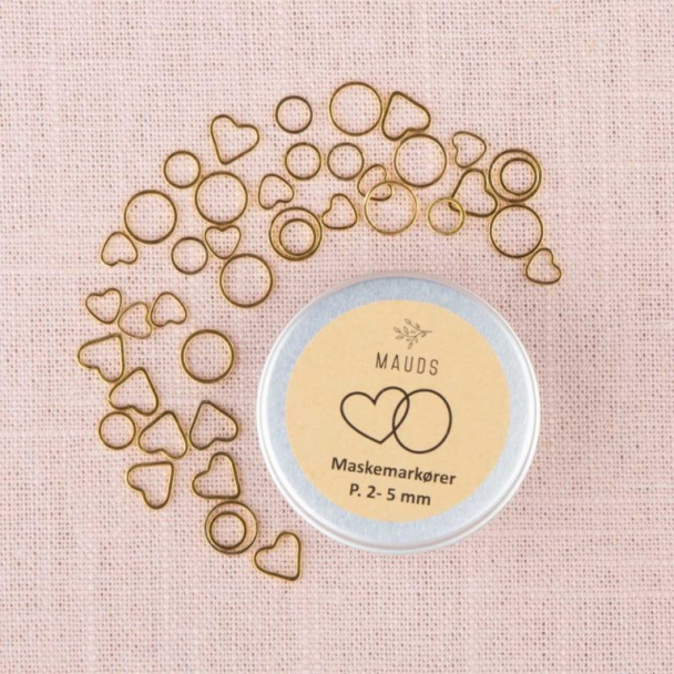 Maskemarkører  Hjerter og ringer - liten