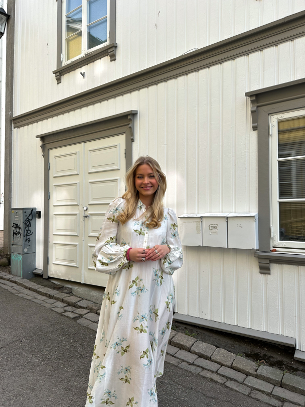 Viscose Shirt Dress - Tea Garden  - Image 3