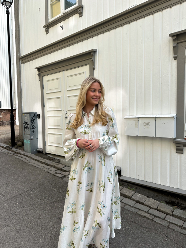 Viscose Shirt Dress - Tea Garden  - Image 4