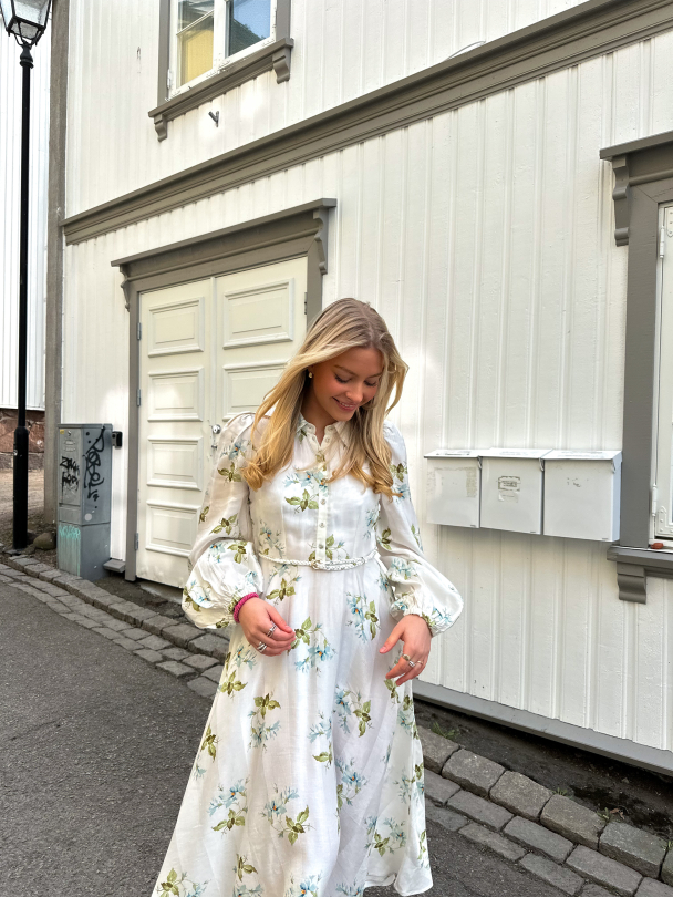 Viscose Shirt Dress - Tea Garden  - Image 6
