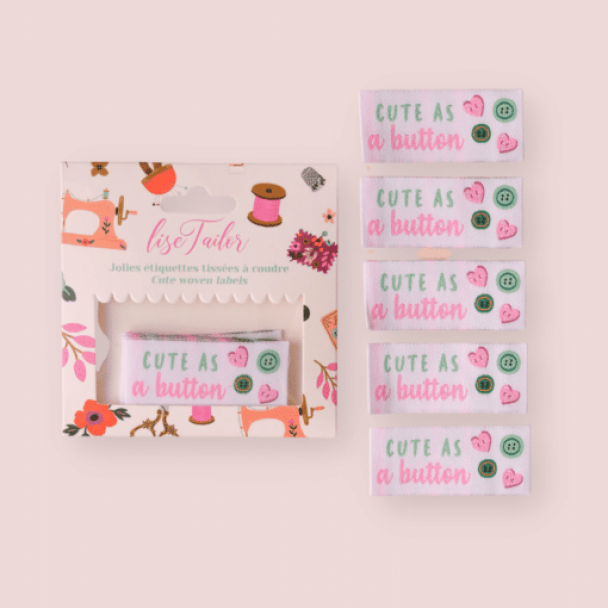 Label - Cute as a button - Image 1