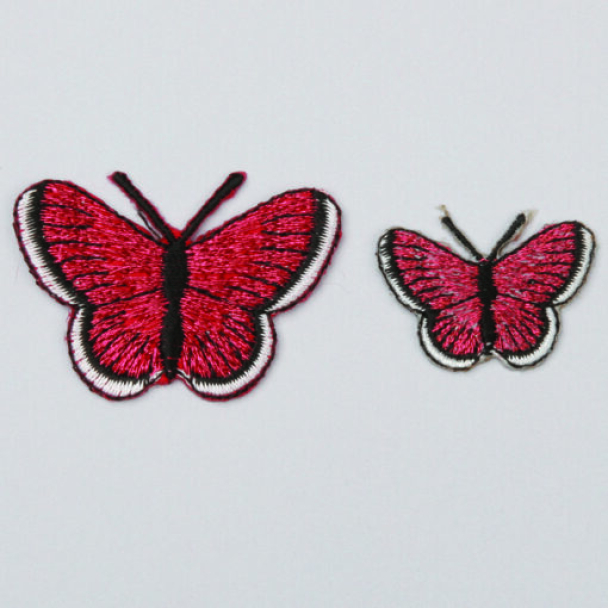 Strykelapp - Røde sommerfugler