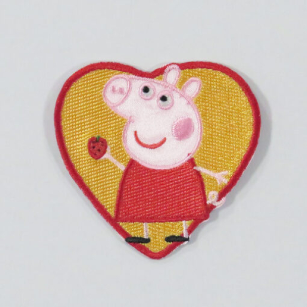 Strykelapp - Peppa Gris hjerte