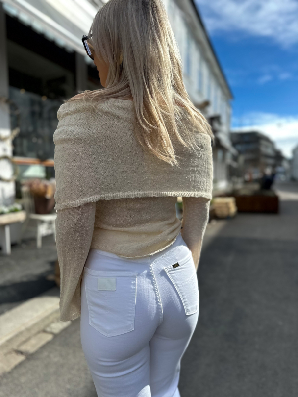 Lovina Bouclé Sweater - Ivory - Image 2