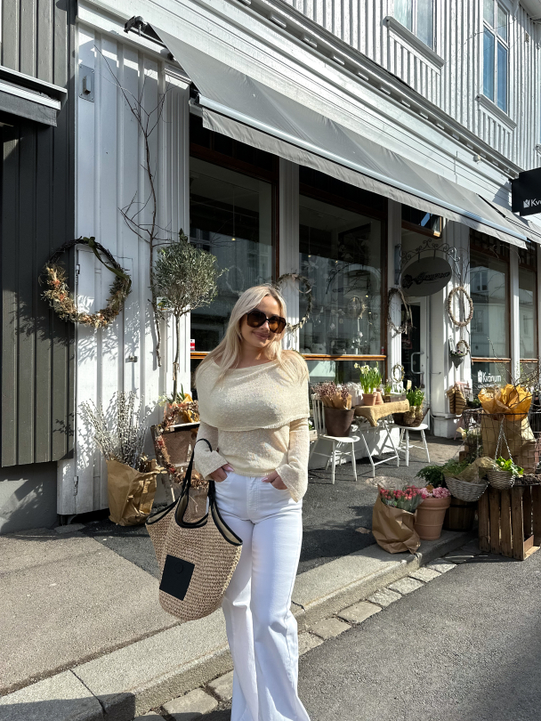 Lovina Bouclé Sweater - Ivory - Image 6