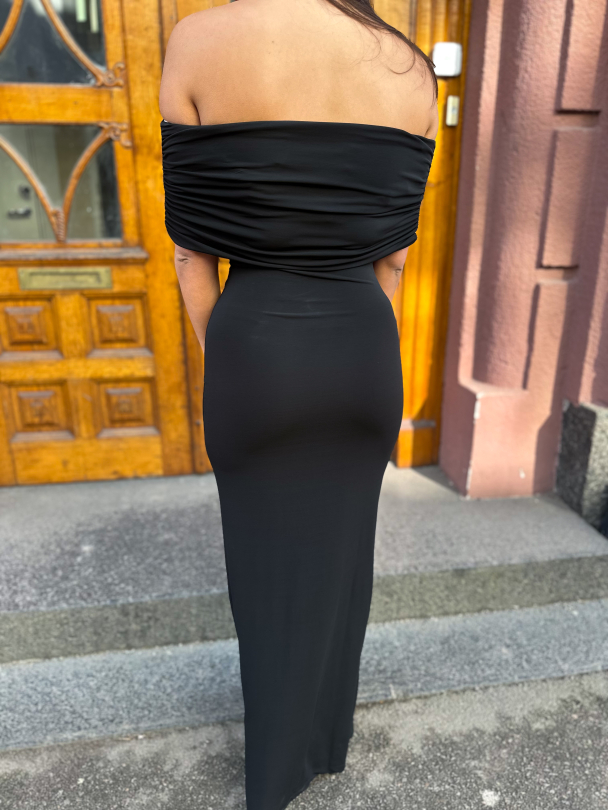Off Shoulder Dress - Black - Image 2