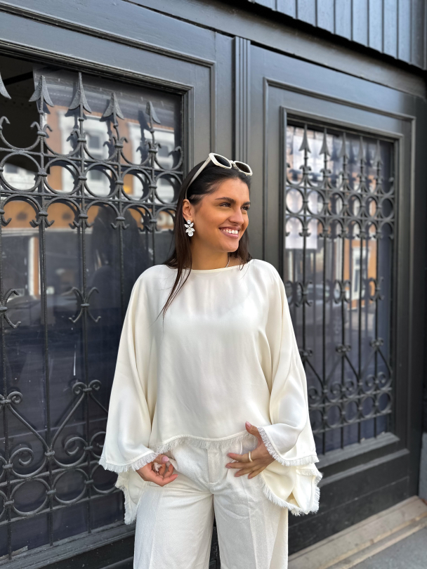 Hailie Blouse - Ivory - Image 3