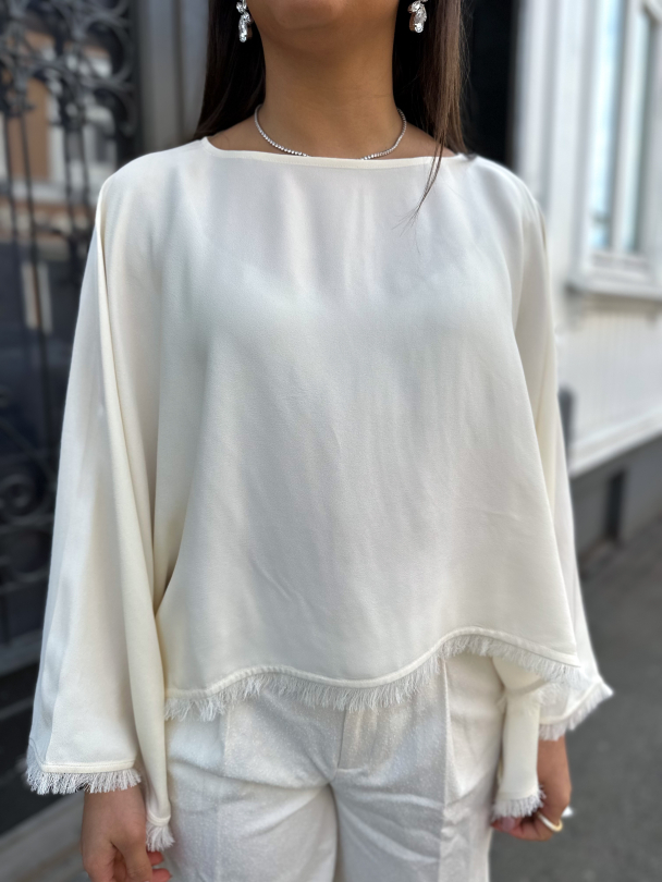 Hailie Blouse - Ivory - Image 1