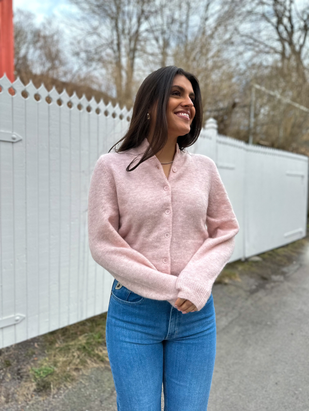 Debbie Cardigan - Rose Grey Melange - Image 3
