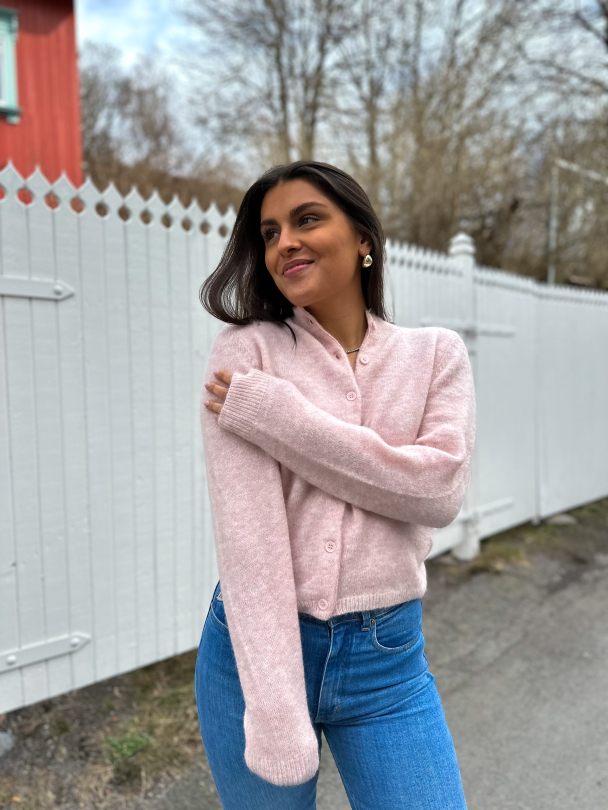Debbie Cardigan - Rose Grey Melange - Image 4