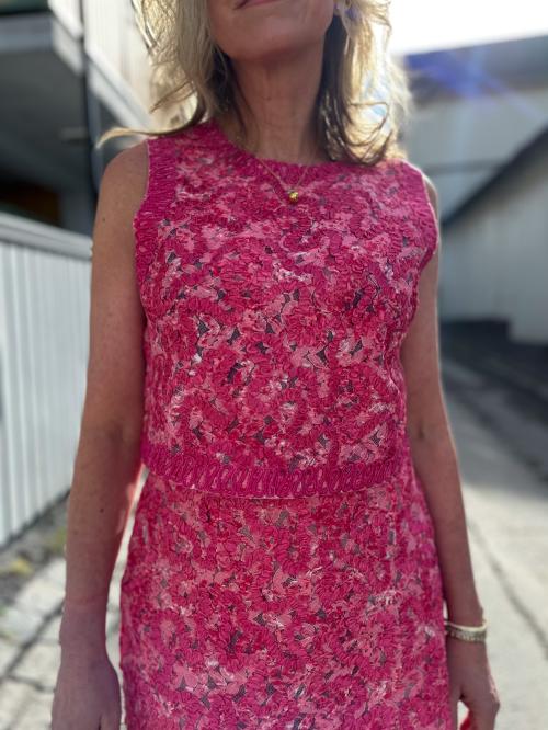 Embroidered Top - Pink Bloom