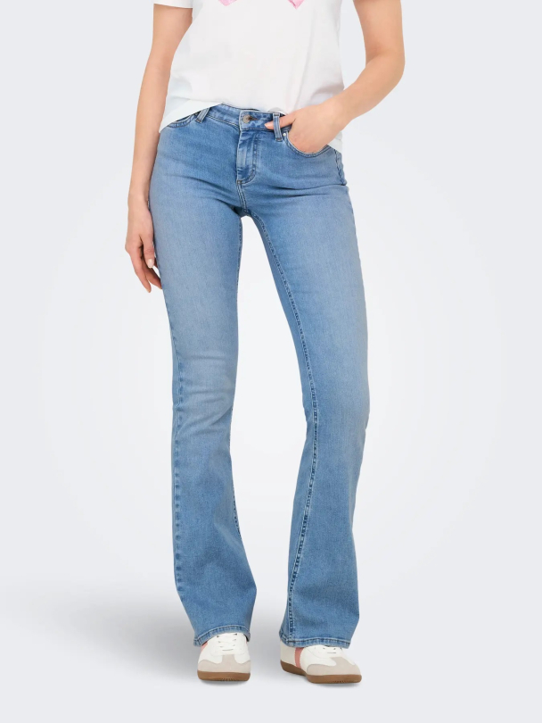 Only Blush midwaist flared jeans - Image 1