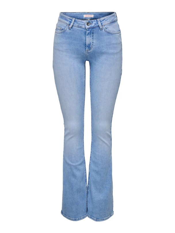 Only Blush midwaist flared jeans - Image 4