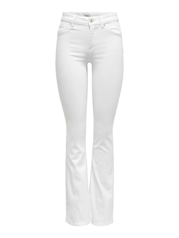 Only Blush midwaist flared jeans - Image 3