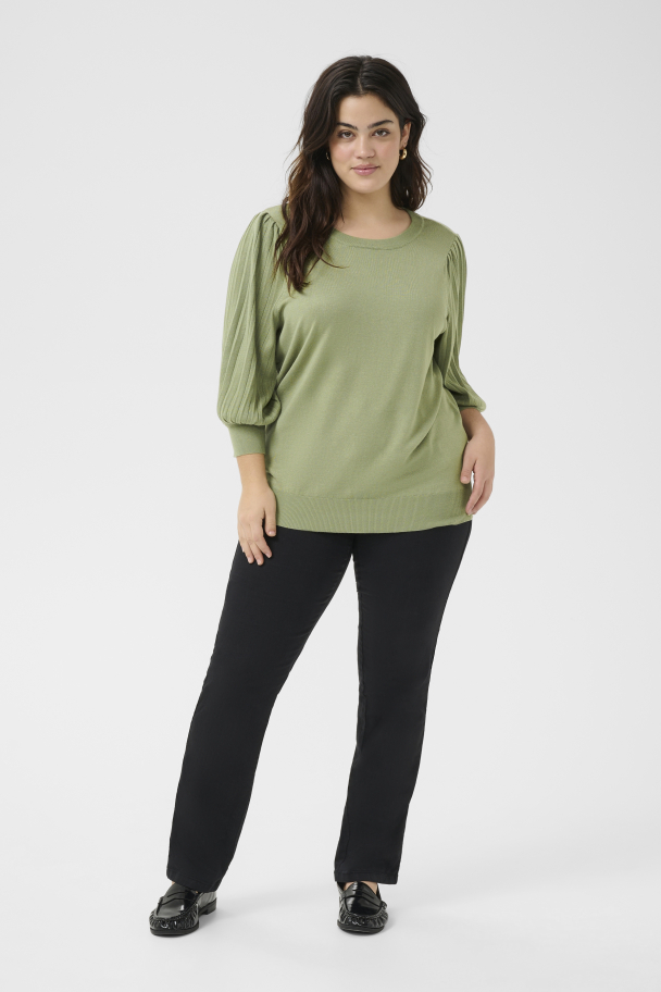 Kaffe Curve Loni genser med 3/4-dels arm - Image 3