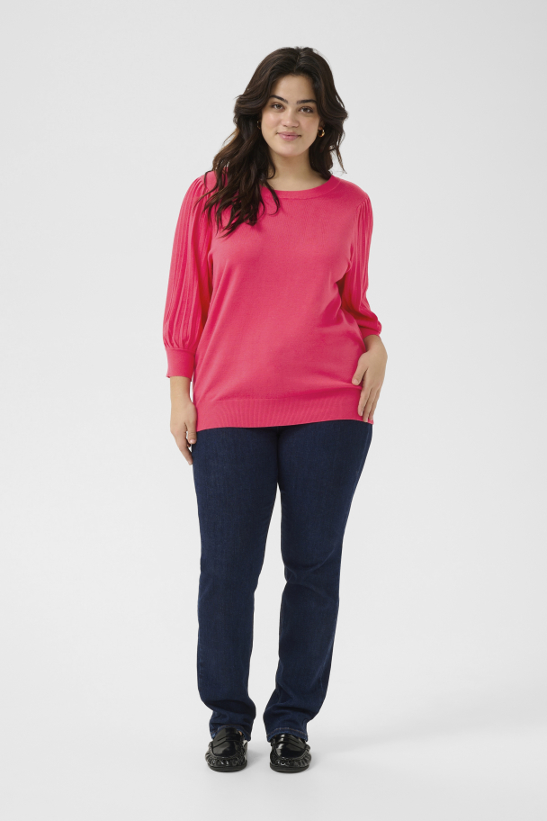 Kaffe Curve Loni genser med 3/4-dels arm - Image 2