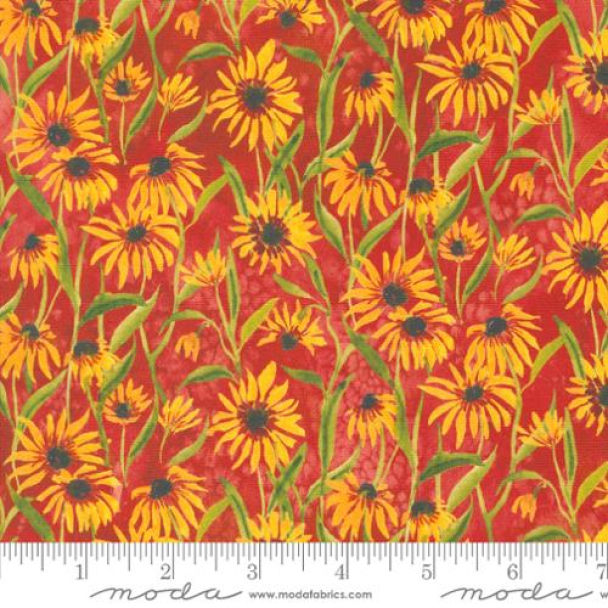 Falling For Florals Leaves Watercolor Autumn Fall - Blackeyed Suzie Q Florals Sunflowers 