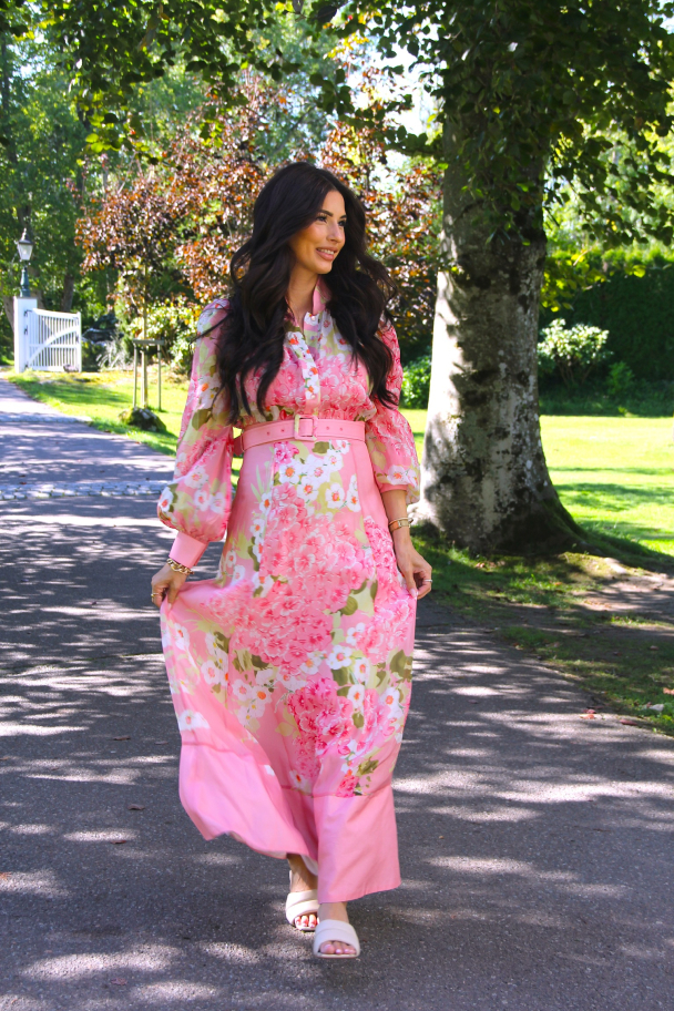 Organza Belt Dress - Cherry Blossom  - Image 2