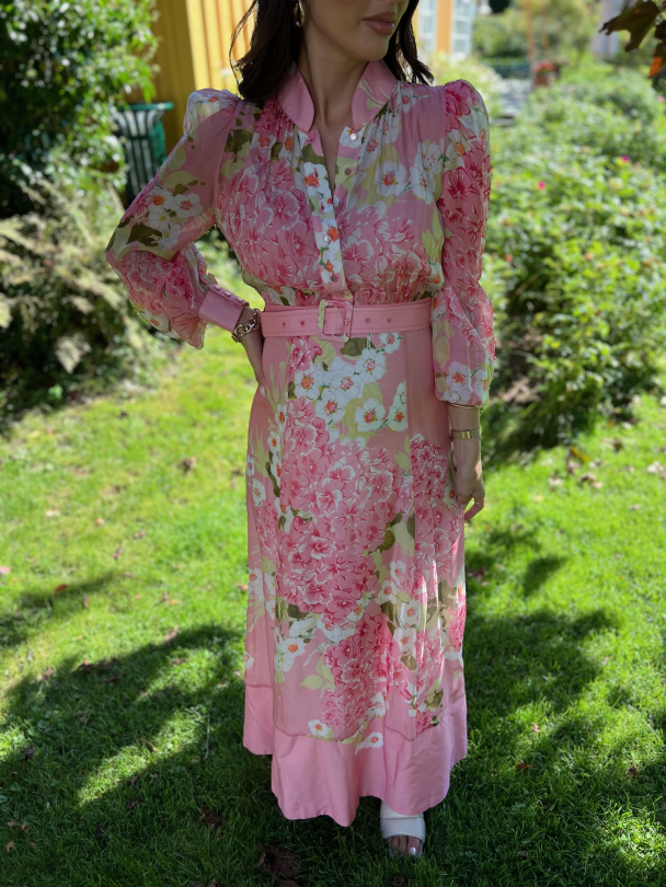 Organza Belt Dress - Cherry Blossom  - Image 1
