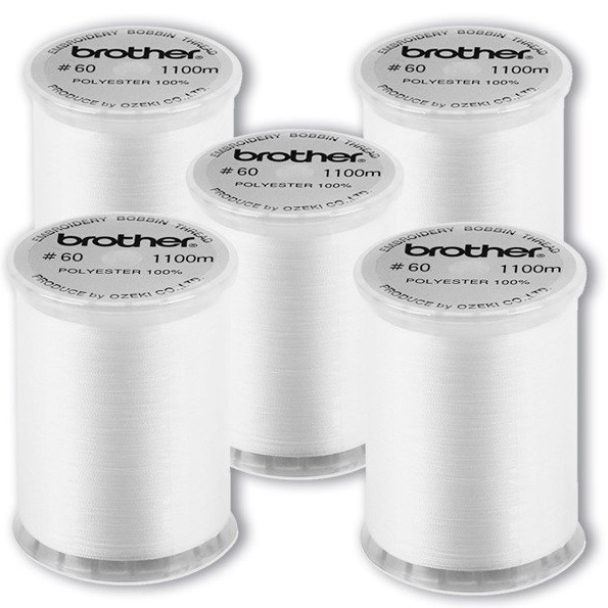 Brother broderi undertråd - Hvit