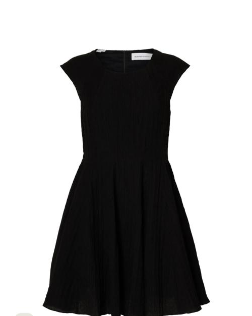 Maddie Short Cap Sleeve Dress - Black 