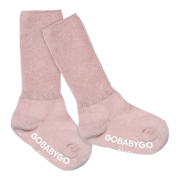 Non-Slip Socks Organic Cotton - Soft Pink - Image 1