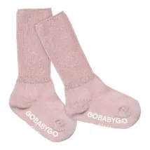 GOBABYGO | Non-Slip Socks Organic Cotton - Soft Pink