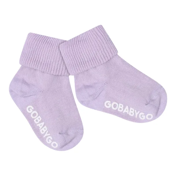 Non-Slip Socks Organic Cotton - Cloud Lilac - Image 2