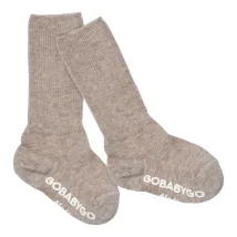 GOBABYGO | Non-Slip Socks Organic Cotton - Sand