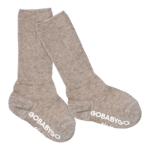 GOBABYGO | Non-Slip Socks Organic Cotton - Sand