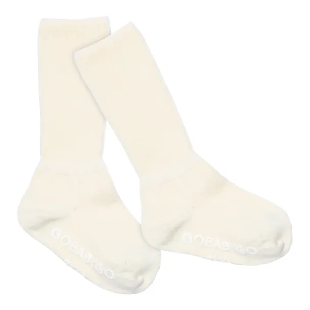 Non-Slip Socks Organic Cotton - Off White - Image 1