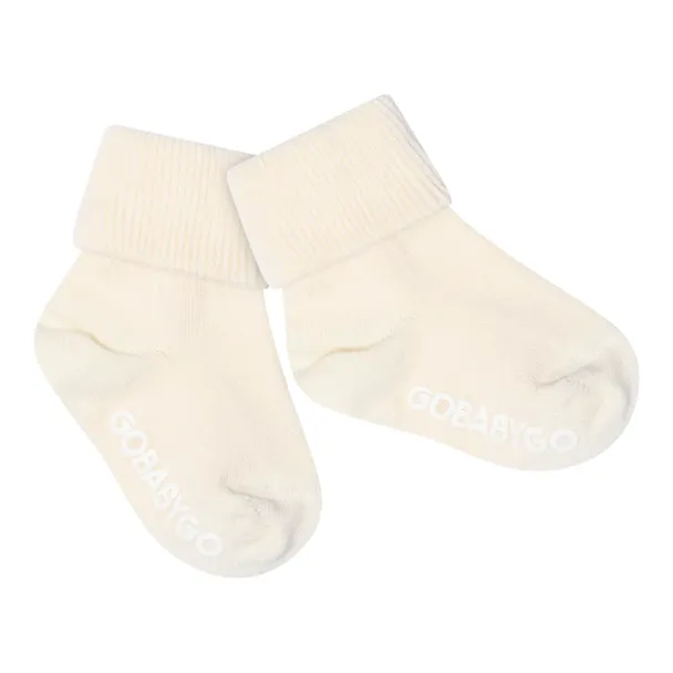 Non-Slip Socks Organic Cotton - Off White - Image 2