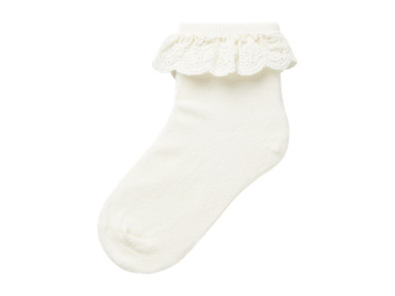 Dertrud Sock, Coconut Milk - Lil Atelier 