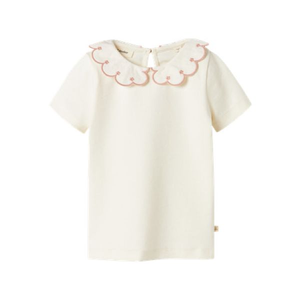 Fundo Slim Top, Coconut Milk/Misty Rose - Lil' Atelier